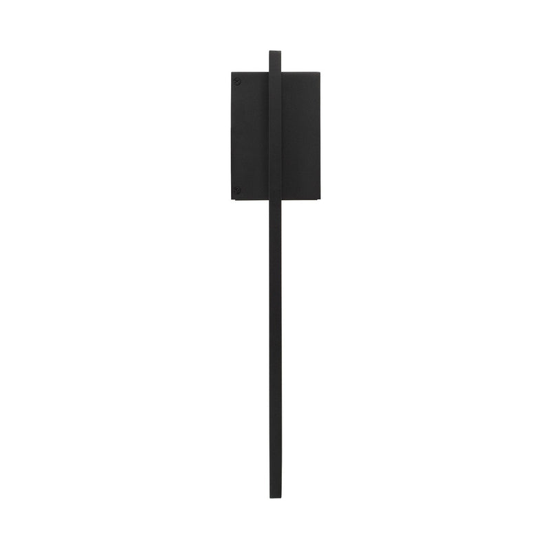 Capital Lighting 956012BK-GL One Light Outdoor Wall Lantern, Black