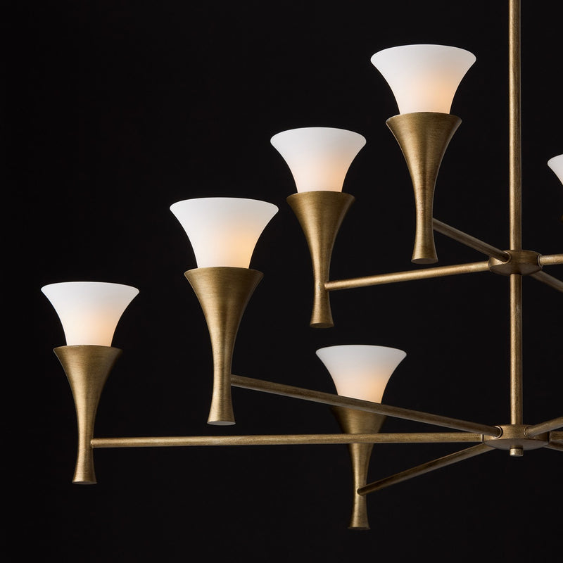 Capital Lighting 455701ML Ten Light Chandelier, Mystic Luster