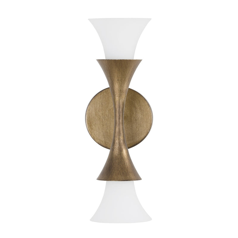 Capital Lighting 655721ML Two Light Wall Sconce, Mystic Luster