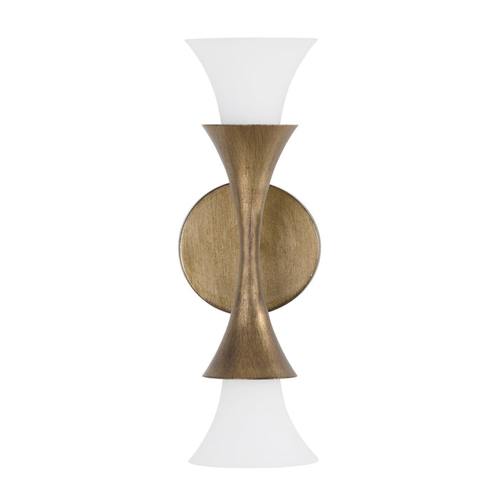Capital Lighting 655721ML Two Light Wall Sconce, Mystic Luster