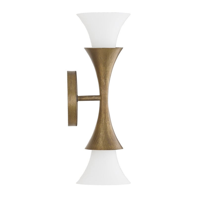 Capital Lighting 655721ML Two Light Wall Sconce, Mystic Luster