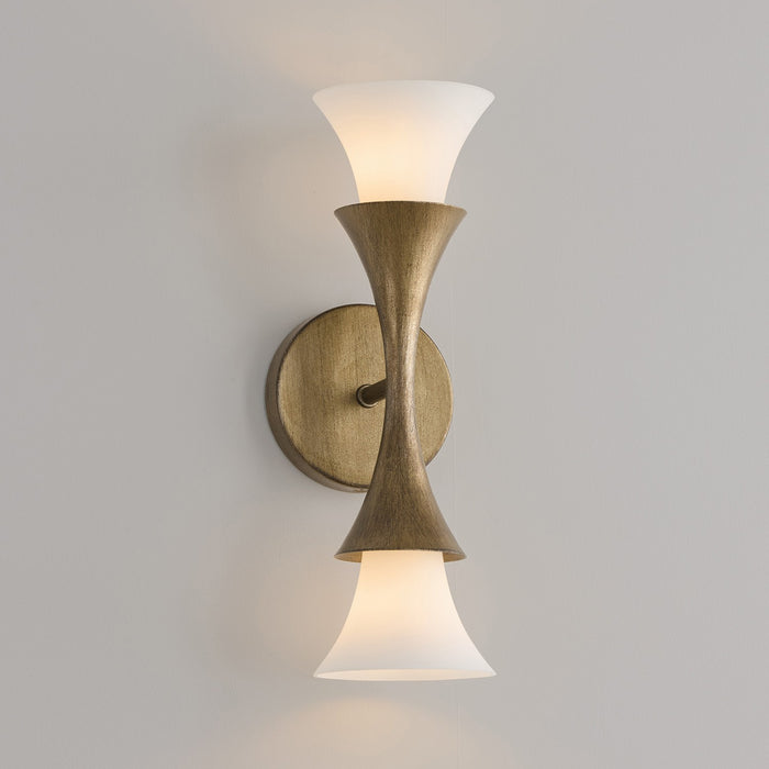 Capital Lighting 655721ML Two Light Wall Sconce, Mystic Luster