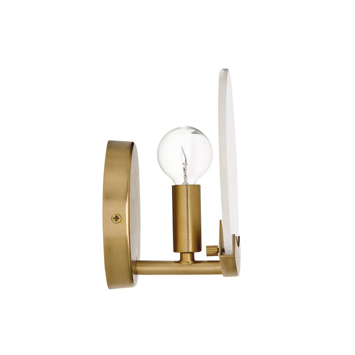 Capital Lighting 654611AD One Light Wall Sconce, Aged Brass