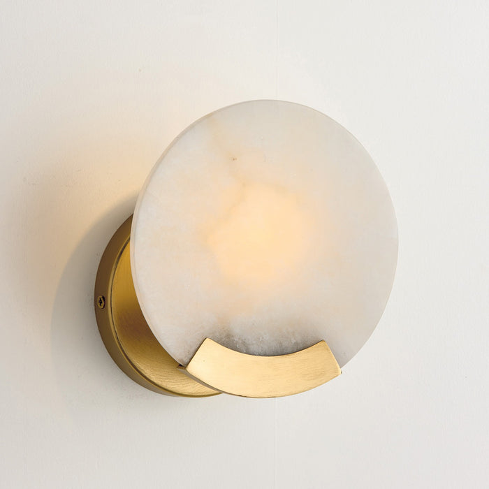 Capital Lighting 654611AD One Light Wall Sconce, Aged Brass
