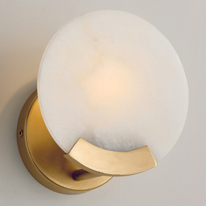 Capital Lighting 654611AD One Light Wall Sconce, Aged Brass