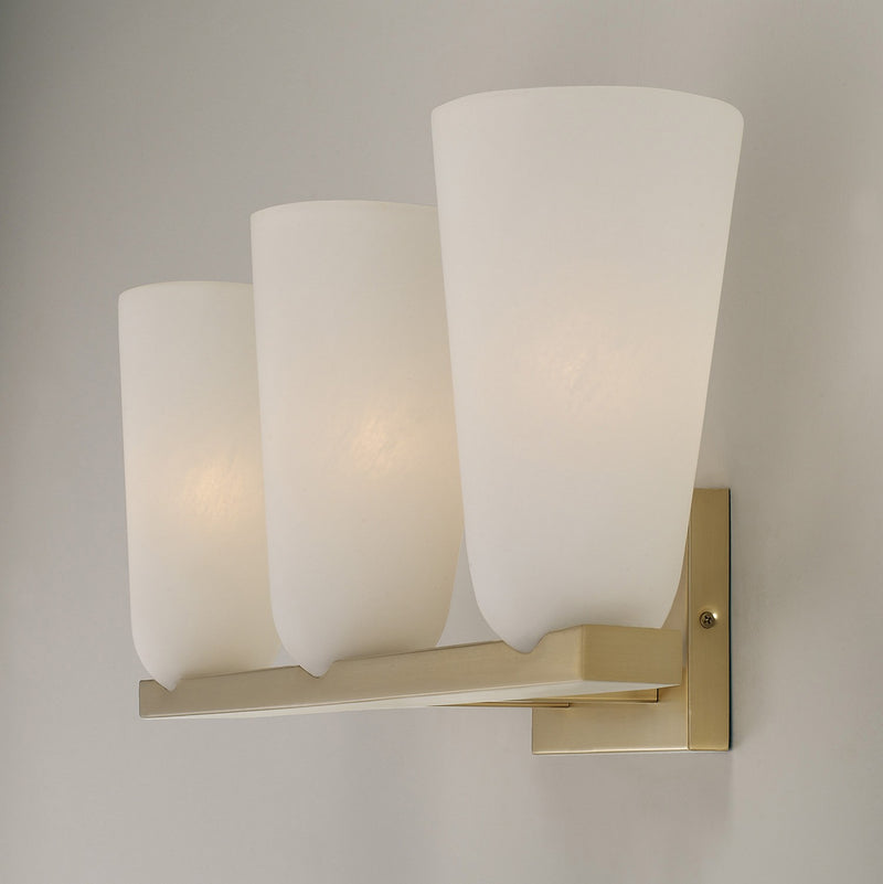 Capital Lighting 156931MA-556 Three Light Vanity, Matte Brass
