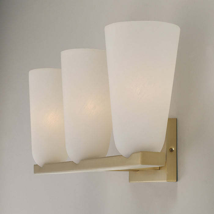 Capital Lighting 156931MA-556 Three Light Vanity, Matte Brass