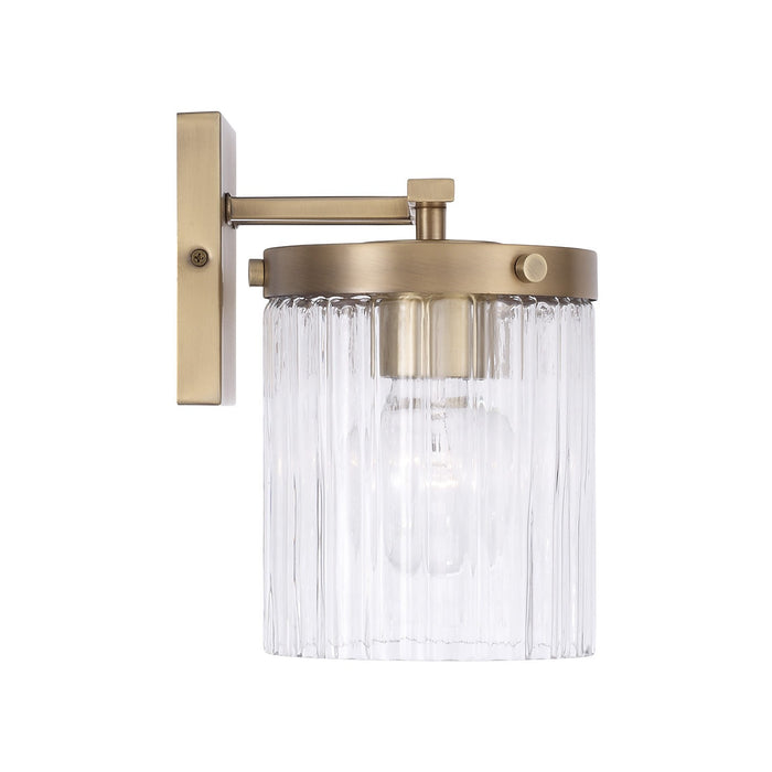 Capital Lighting 156221AD-555 Two Light Vanity, Aged Brass