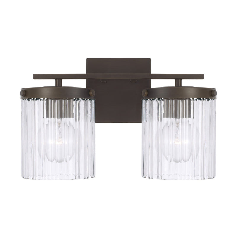 Capital Lighting 156221OR-555 Two Light Vanity, Oil Rubbed Bronze