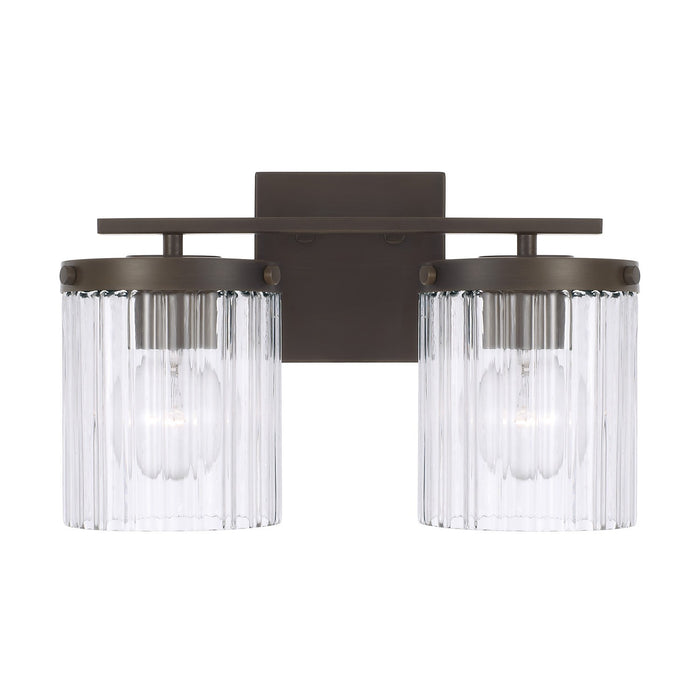 Capital Lighting 156221OR-555 Two Light Vanity, Oil Rubbed Bronze