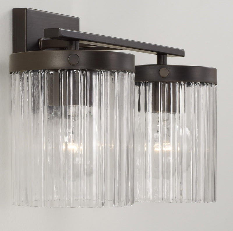 Capital Lighting 156221OR-555 Two Light Vanity, Oil Rubbed Bronze