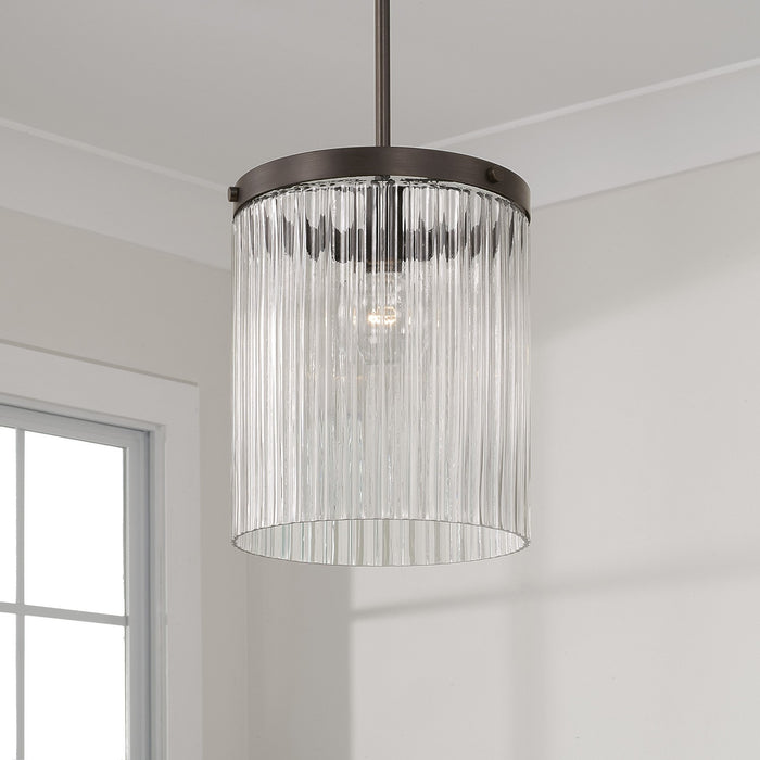 Capital Lighting 356211OR One Light Pendant, Oil Rubbed Bronze