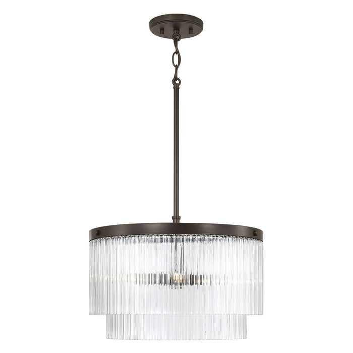 Capital Lighting 356231OR Three Light Pendant, Oil Rubbed Bronze