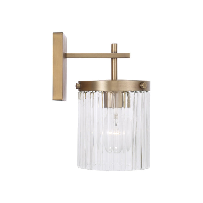 Capital Lighting 656211AD-555 One Light Wall Sconce, Aged Brass