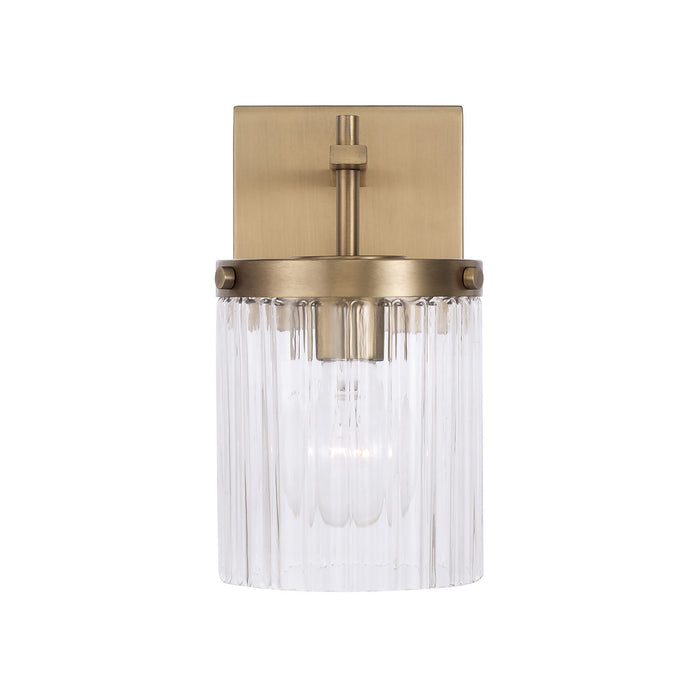 Capital Lighting 656211AD-555 One Light Wall Sconce, Aged Brass