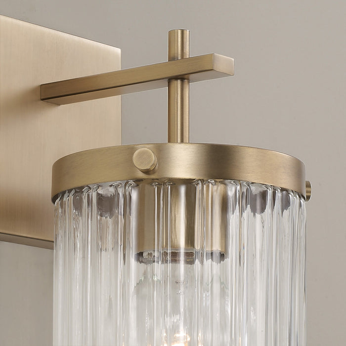 Capital Lighting 656211AD-555 One Light Wall Sconce, Aged Brass