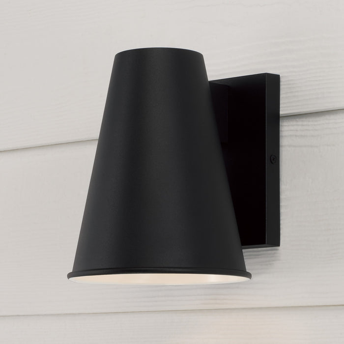 Capital Lighting 955111BK One Light Outdoor Wall Lantern, Black