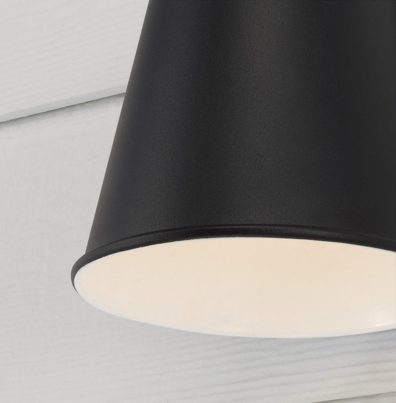 Capital Lighting 955111BK One Light Outdoor Wall Lantern, Black