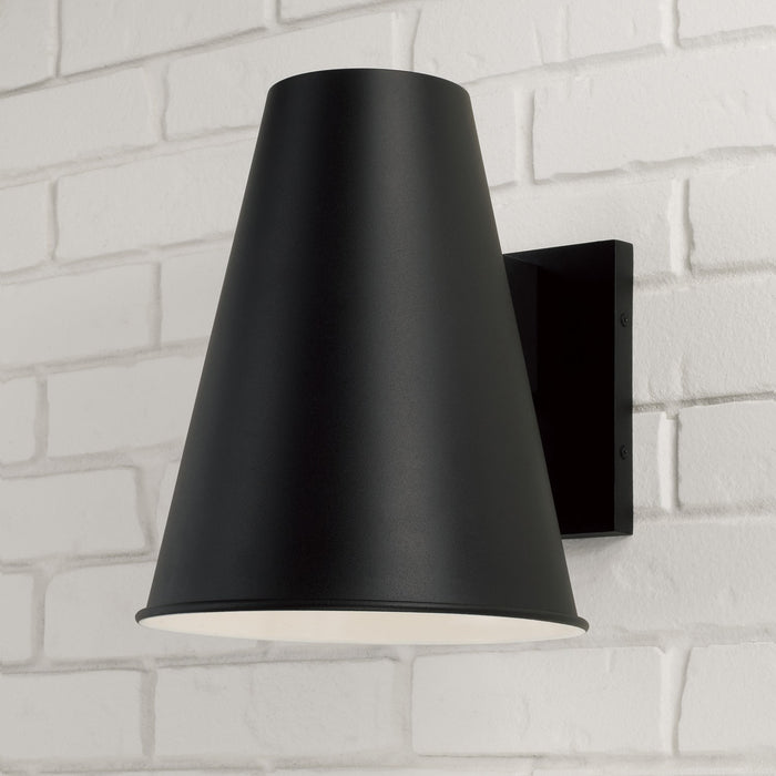 Capital Lighting 955112BK One Light Outdoor Wall Lantern, Black