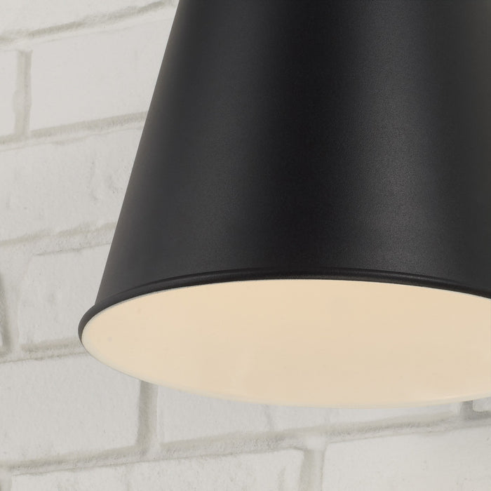 Capital Lighting 955112BK One Light Outdoor Wall Lantern, Black