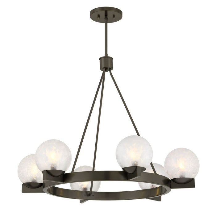 Savoy House 1-1014-6-15 Six Light Chandelier, Mediterranean Bronze