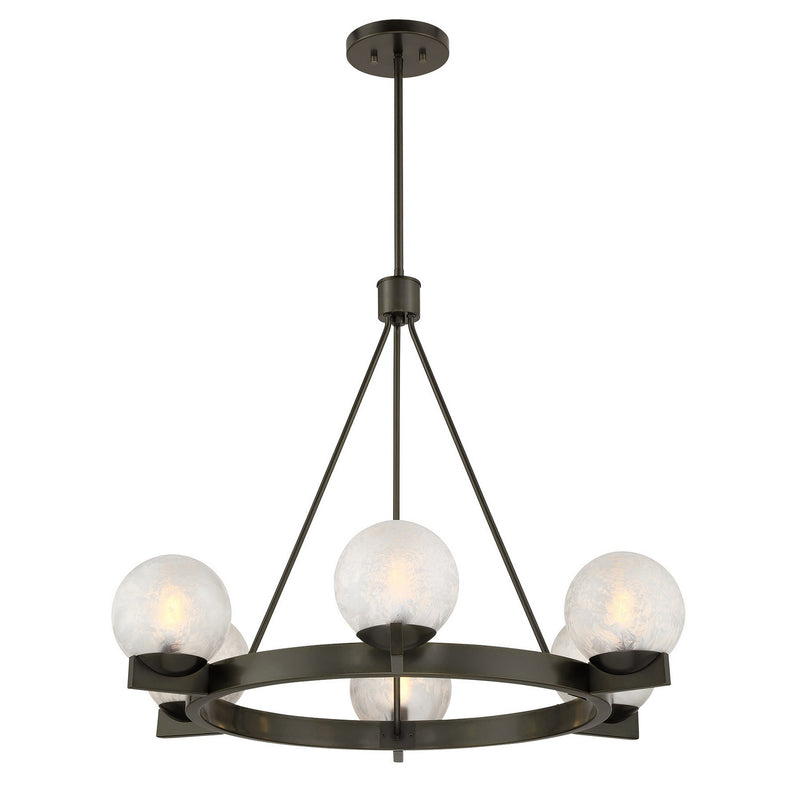 Savoy House 1-1014-6-15 Six Light Chandelier, Mediterranean Bronze