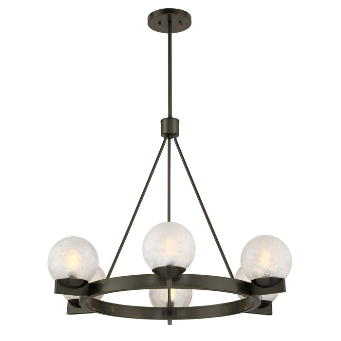 Savoy House 1-1014-6-15 Six Light Chandelier, Mediterranean Bronze