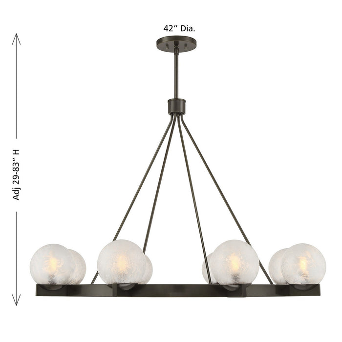 Savoy House 1-1015-8-15 Eight Light Chandelier, Mediterranean Bronze