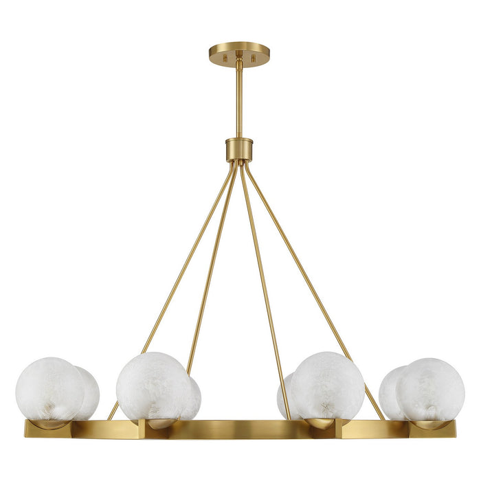 Savoy House 1-1015-8-322 Eight Light Chandelier, Warm Brass