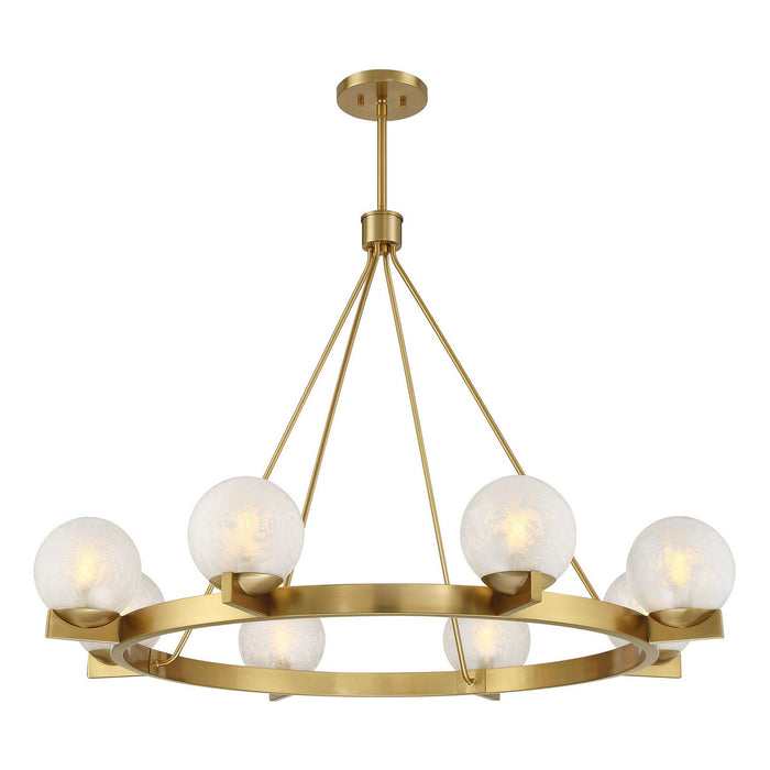 Savoy House 1-1015-8-322 Eight Light Chandelier, Warm Brass