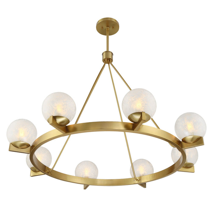 Savoy House 1-1015-8-322 Eight Light Chandelier, Warm Brass