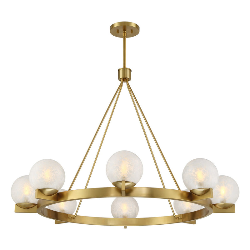 Savoy House 1-1015-8-322 Eight Light Chandelier, Warm Brass