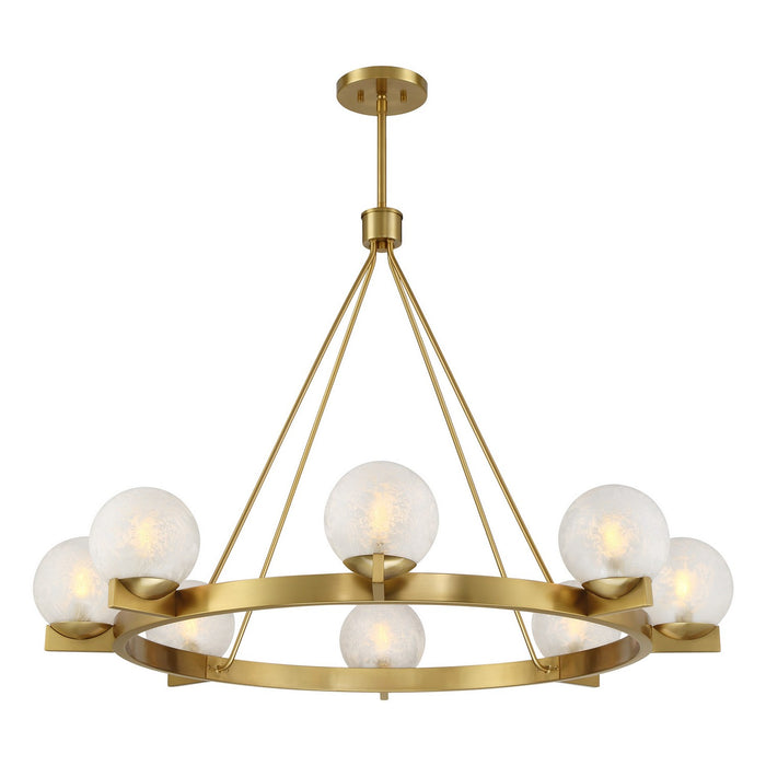 Savoy House 1-1015-8-322 Eight Light Chandelier, Warm Brass