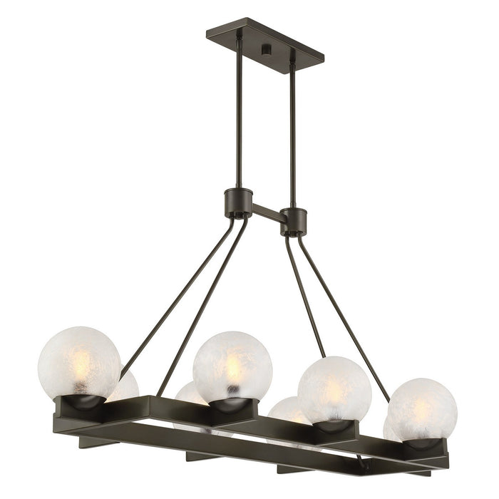 Savoy House 1-1016-8-15 Eight Light Linear Chandelier, Mediterranean Bronze