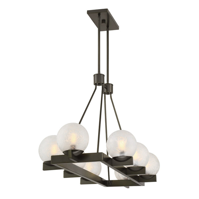Savoy House 1-1016-8-15 Eight Light Linear Chandelier, Mediterranean Bronze