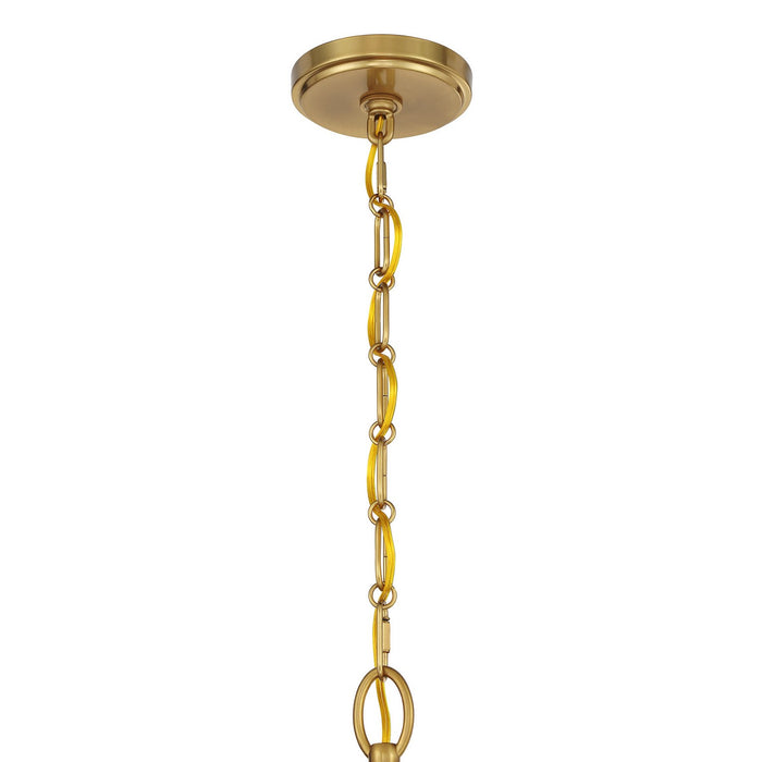 Savoy House 1-1361-5-322 Five Light Chandelier, Warm Brass