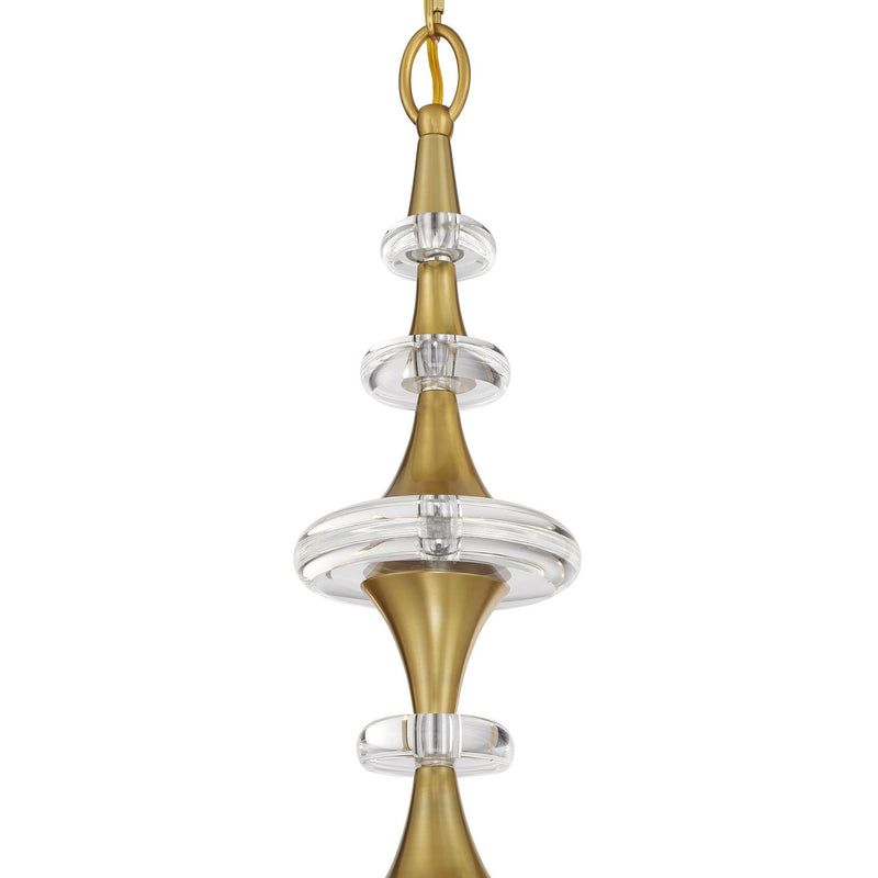 Savoy House 1-1362-8-322 Eight Light Chandelier, Warm Brass