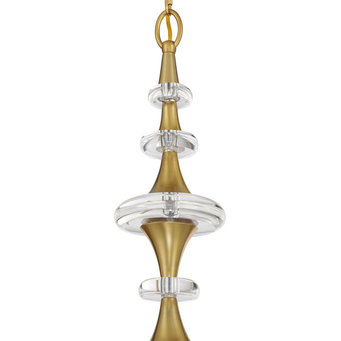 Savoy House 1-1362-8-322 Eight Light Chandelier, Warm Brass