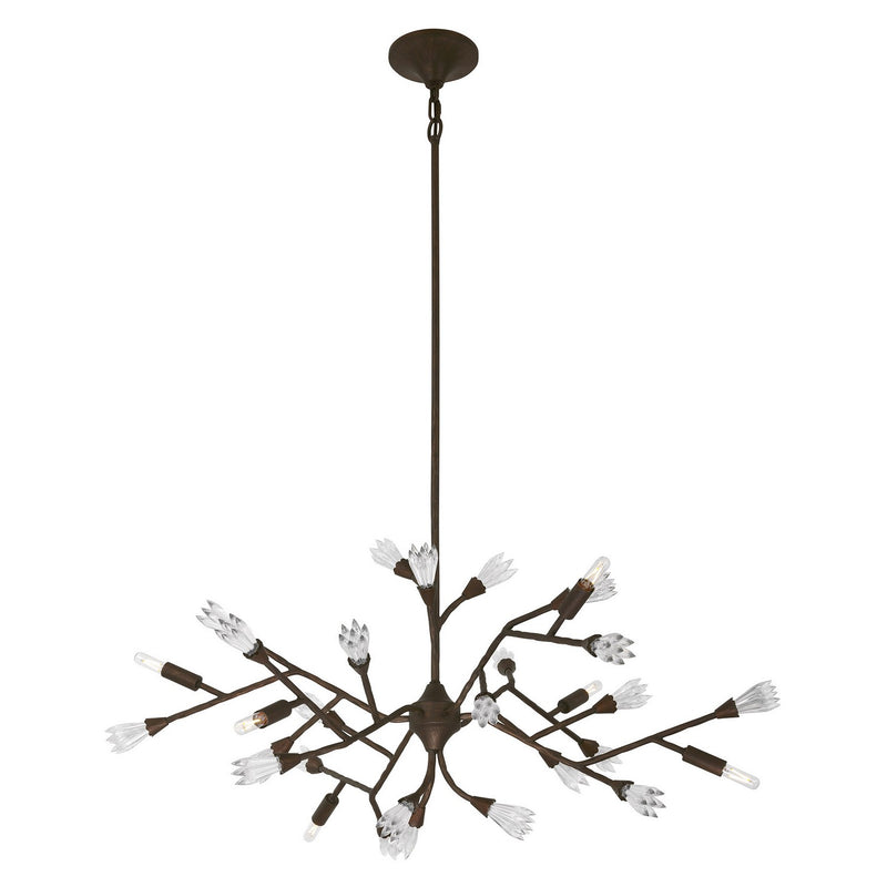 Savoy House 1-2168-6-105 Six Light Chandelier, Bark