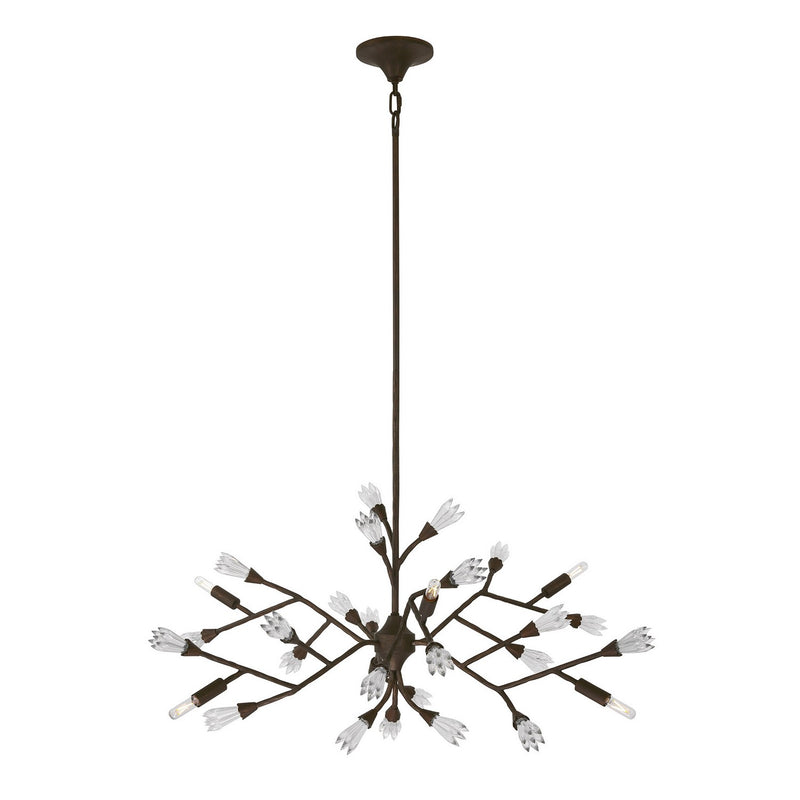 Savoy House 1-2168-6-105 Six Light Chandelier, Bark
