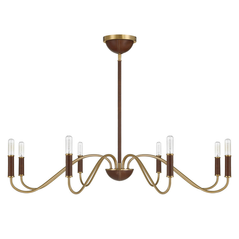 Savoy House 1-2748-8-322 Eight Light Chandelier, Warm Brass