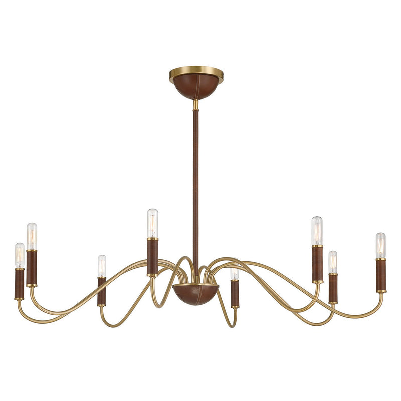 Savoy House 1-2748-8-322 Eight Light Chandelier, Warm Brass