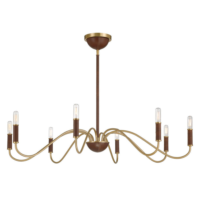 Savoy House 1-2748-8-322 Eight Light Chandelier, Warm Brass