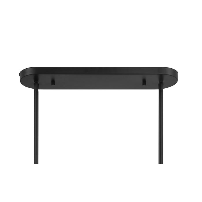 Savoy House 1-3026-6-89 Six Light Linear Chandelier, Matte Black