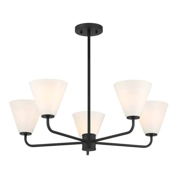 Savoy House 1-4015-5-89 Five Light Chandelier, Matte Black