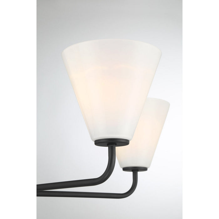 Savoy House 1-4015-5-89 Five Light Chandelier, Matte Black