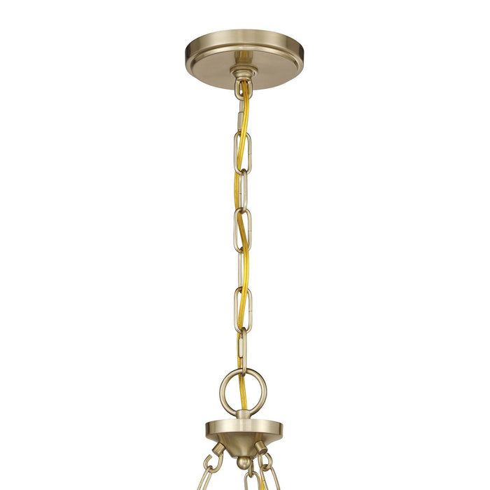 Savoy House 1-4073-6-127 Six Light Chandelier, Noble Brass