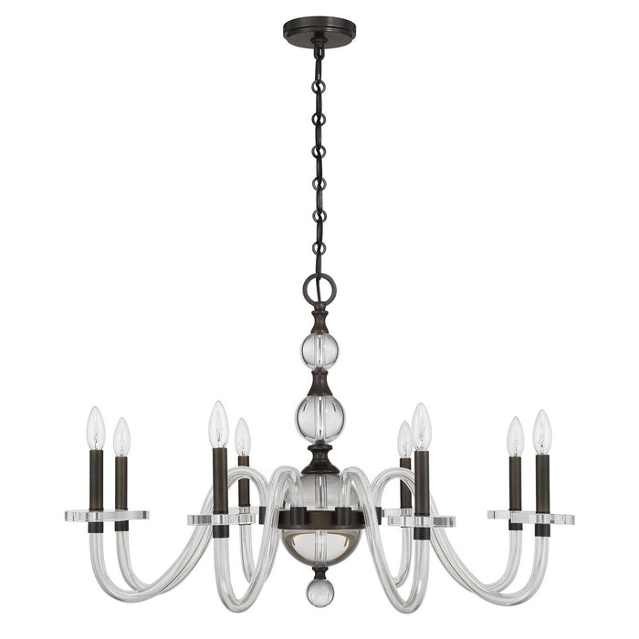 Savoy House 1-4278-8-15 Eight Light Chandelier, Mediterranean Bronze