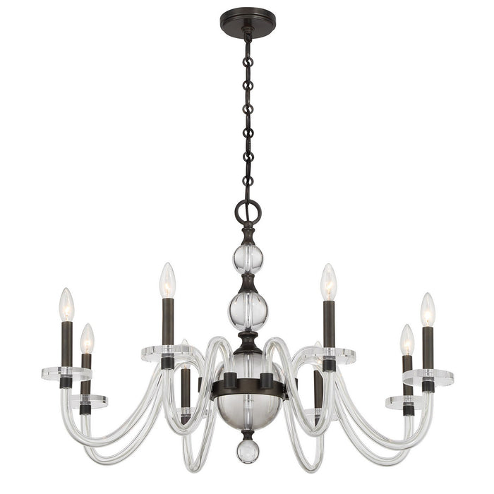 Savoy House 1-4278-8-15 Eight Light Chandelier, Mediterranean Bronze