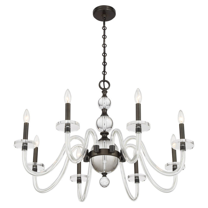 Savoy House 1-4278-8-15 Eight Light Chandelier, Mediterranean Bronze